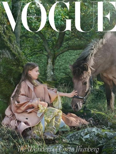 Greta Thunberg, capa de agosto da Vogue Escandinávia, diz que discutir a mudança climática causa incômodo - Divulgação