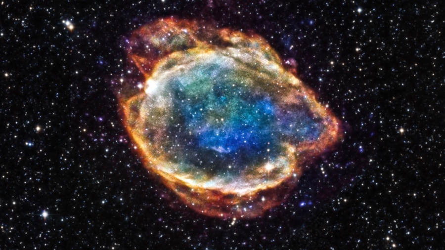 Remanescente de uma supernova observada na Via Láctea - Chandra X-Ray Observatory/Nasa 