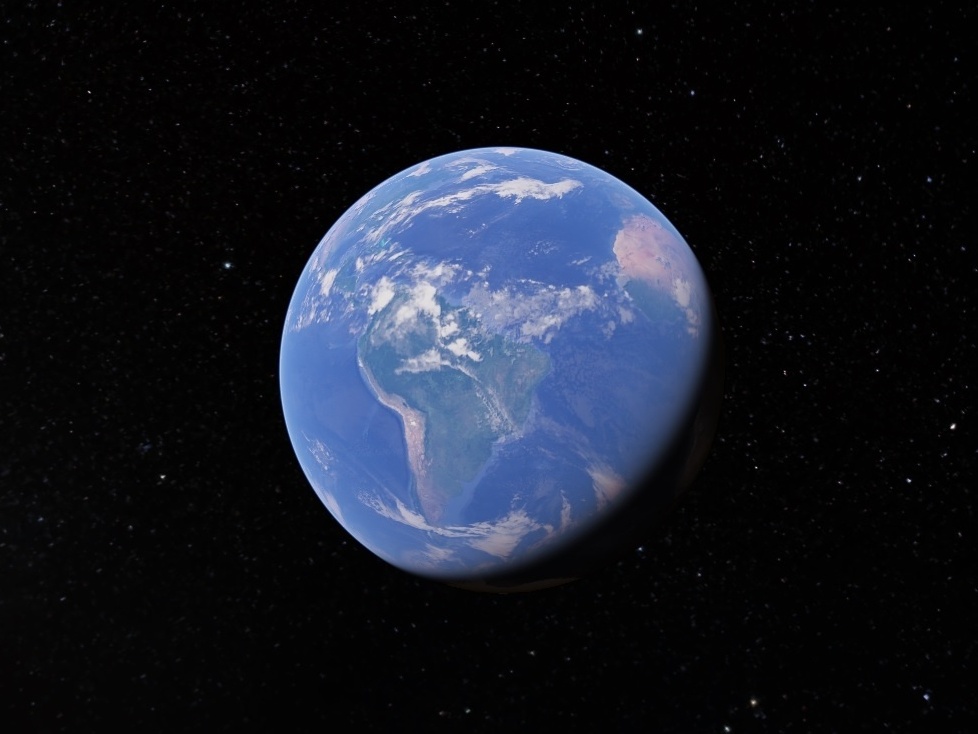 Imagem do Google Earth de 22/5/2016, que mostra o posicionamento