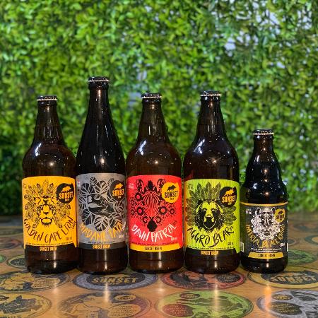 Produtos da Cervejaria Sunset Brew, de Tijucas (SC) - Divulgação