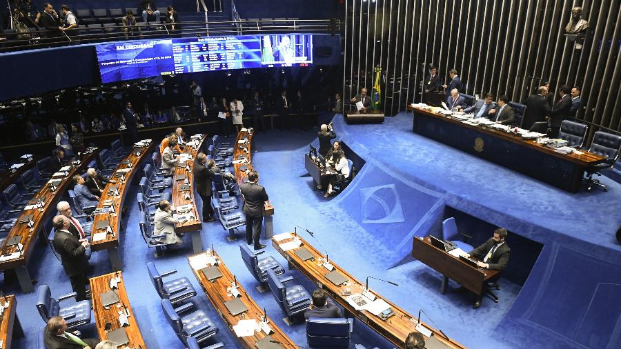 Plenário do Senado durante sessão sobre reforma da Previdência - Marcos Oliveira/Agência Senado