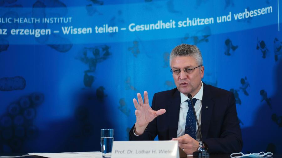 22.out.2020 - Lothar Wieler, presidente do instituto alemão de vigilância epidemiológica Robert Koch - Markus Schreiber / POOL / AFP