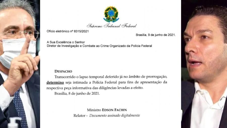 Renan Calheiros e a ordem de Fachin para pôr fim a inquérito interminável. Paulo Maiurino, diretor-geral da PF, está certo sobre necessidade de reestruturação - Jefferson Rudy/Agência Senado; Reprodução