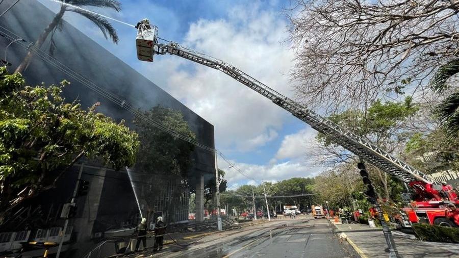06.set.2021 - Incêndio atinge sede do Tribunal de Justiça em Fortaleza, na manhã de hoje - Corpo de Bombeiros do Ceará/Divulgação