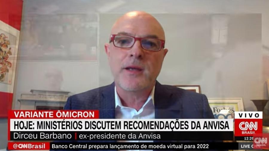 Dirceu Barbano, ex-presidente da Anvisa, em entrevista para a CNN Brasil - Reprodução/CNN