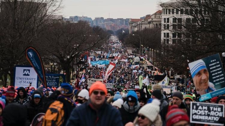Demonstration against abortion in the capital Washington in January 2021 - GETTY IMAGES - GETTY IMAGES