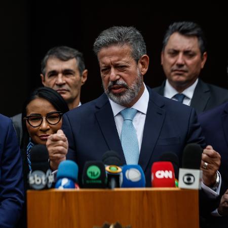 O presidente da Câmara dos Deputados, Arthur Lira, em entrevista coletiva - Gabriela Biló /Folhapress