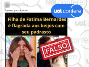 Foto mostra Túlio Gadêlha beijando Fátima Bernardes, e não filha dela