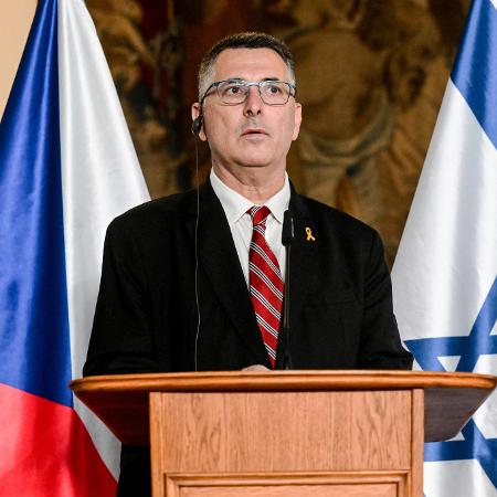 Gideon Saar, ministro das Relações Exteriores de Israel - Michal Cizek/AFP