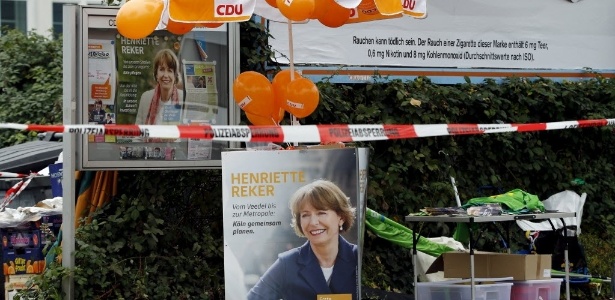 Local onde a candidata à Prefeitura de Colônia foi atacada - Wolfgang Rattay/Reuters