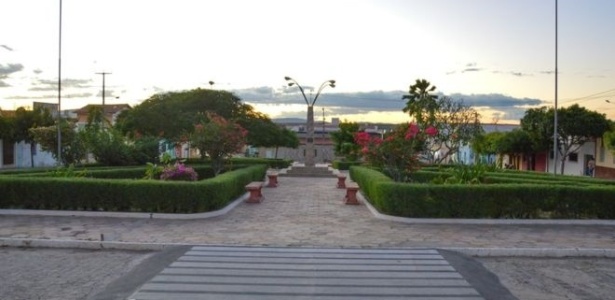 A praça João de Góes atualmente, local onde as plantas de maconha foram colocadas - Divulgação