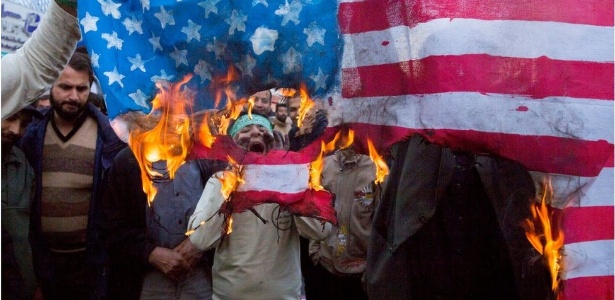 EUA foram alvo de manifestações ocorridas no fim de semana no Irã - Getty Images