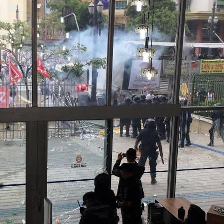 Protesto contra reforma da Previdência municipal  - Guilherme Mazieiro