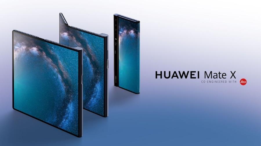 Mate X, o smartphone dobrável da Huawei, teve sua chegada às lojas adiada - Divulgacão