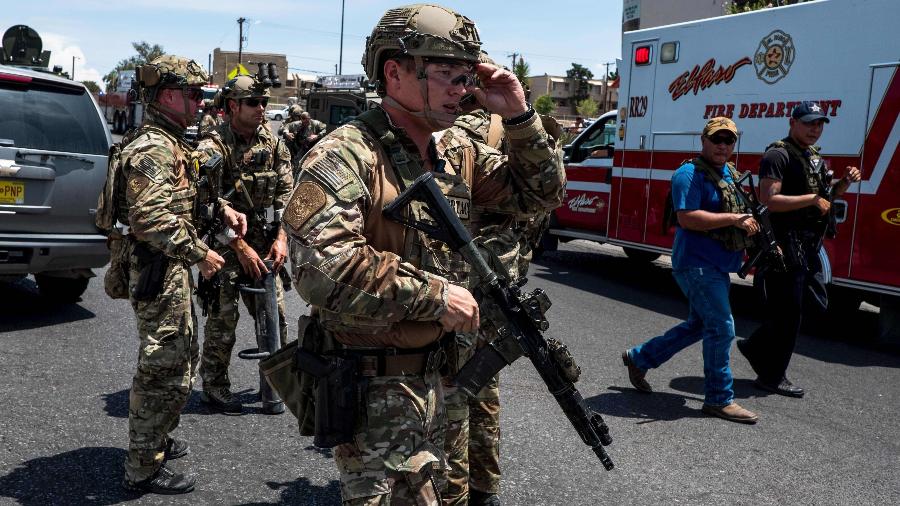 Ataque em El Paso, no Texas, deixou ao menos 20 mortos - Joel Angel Juarez/AFP
