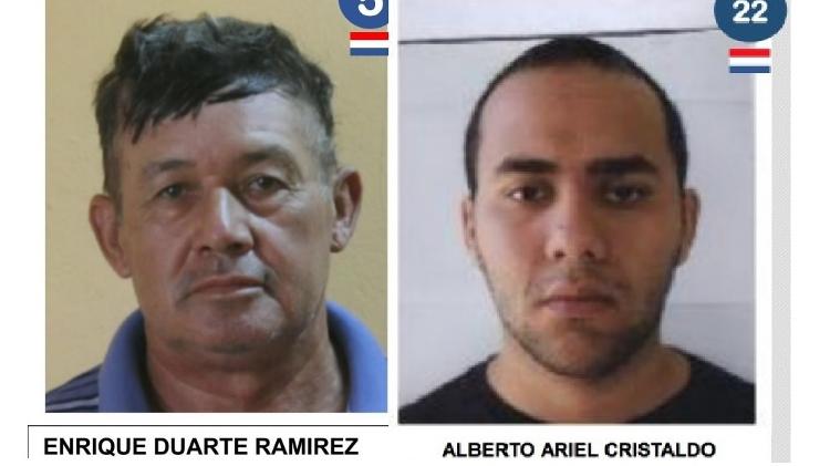 Enrique Duarte Ramírez e Alberto Valiente foram expostos como fugitivos de prisão no Paraguai de forma errada - Reprodução