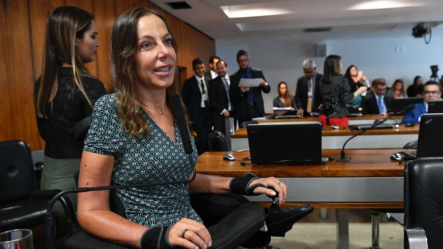 A senadora Mara Gabrilli (PSDB-SP) em sessão no Senado Federal - Geraldo Magela/Agência Senado