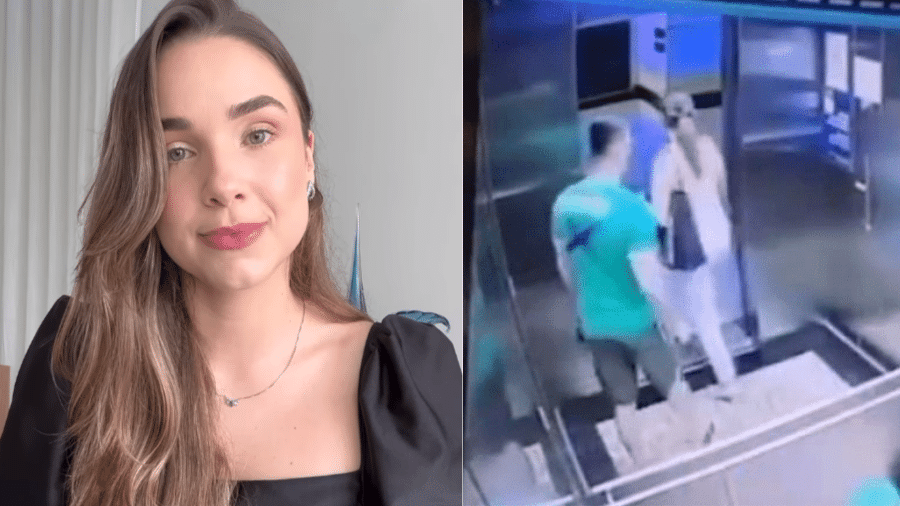 A nutricionista Larissa Duarte foi vítima de assédio sexual em elevador