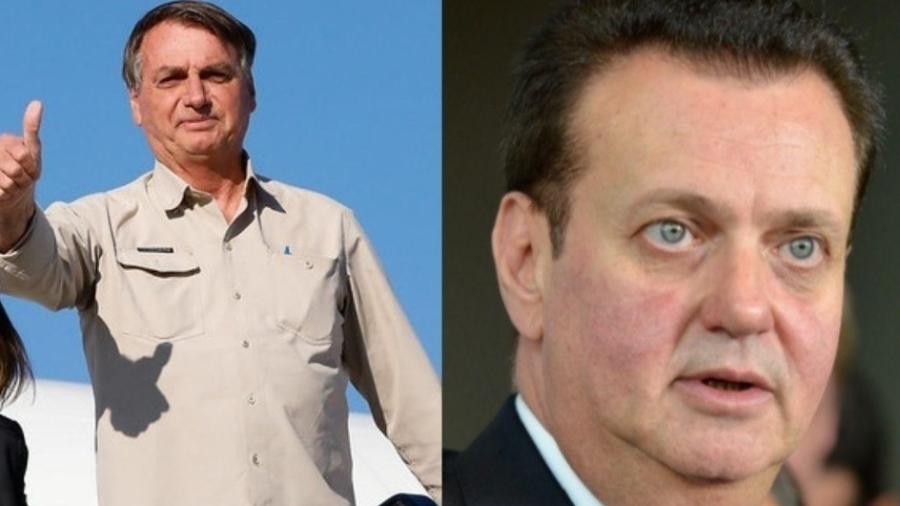 O ex-presidente Jair Bolsonaro e o presidente do PSD, Gilberto Kassab