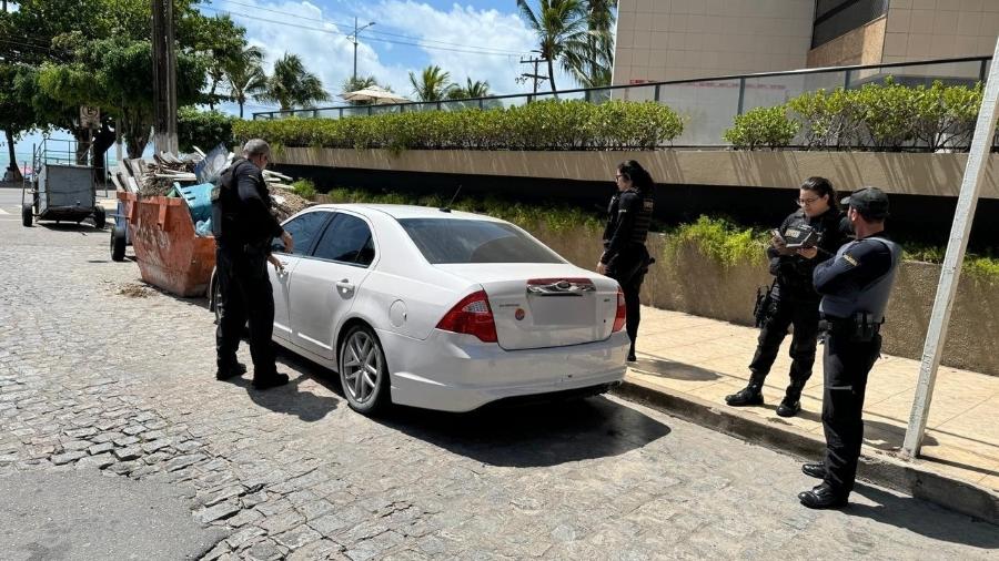 Suspeito foi preso ao tentar furtar carro em Maceió - Divulgação/PCAL