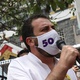 21 out. 2020 - Guilherme Boulos (Psol) participa do Se Vira nos 50 na Praça da Liberdade, no centro da cidade - RENATO S. CERQUEIRA/ESTADÃO CONTEÚDO