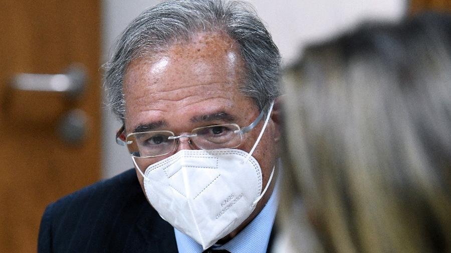 Ministro Paulo Guedes disse que o Brasil enfrentou o choque da covid-19 de forma melhor do que muitos esperavam e está bem posicionado para uma recuperação - Edu Andrade/Ministério da Economia