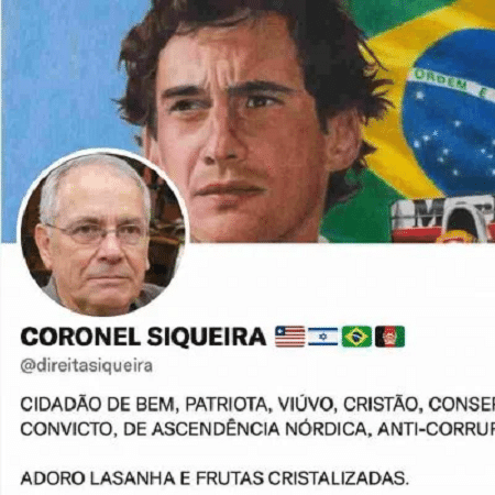 Print do Twitter de Coronel Siqueira - Reprodução