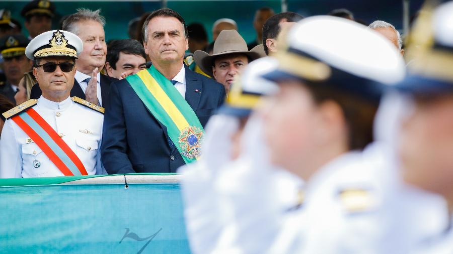 7.set.2022 - O presidente Jair Bolsonaro (PL) durante desfile militar no Bicentenário da Independência - Alan Santos/PR