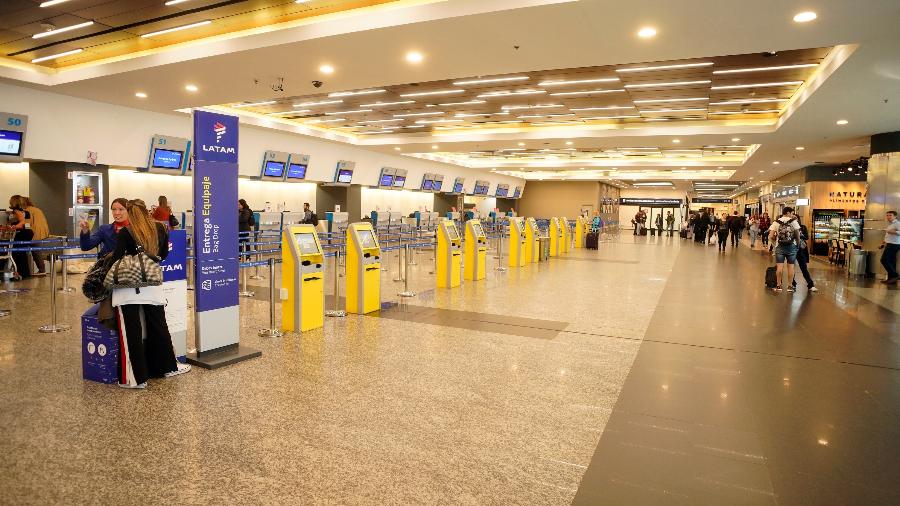 Saguão do Aeroparque Jorge Newbery, em Buenos Aires