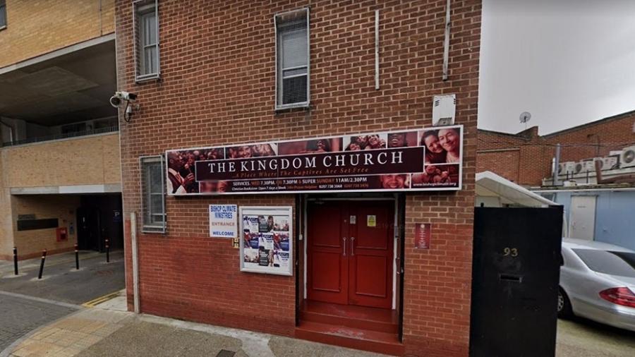 A igreja The Kingdom, em Londres, está sendo investigada pela 2ª vez após a venda de produtos que protegeria contra a covid - Reprodução/Google Maps