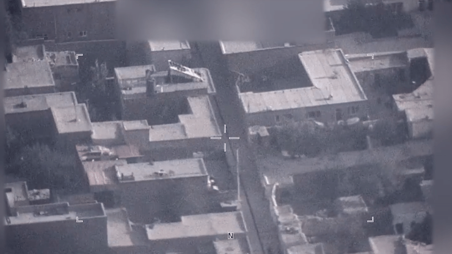 Imagem mostra ataque com drone feito pelos EUA em Cabul em agosto de 2020 - Reprodução/US Central Command