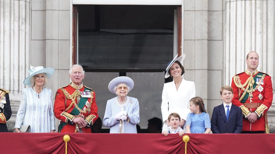 Rainha Elizabeth II em comemoração de seu jubileu de platina - Reprodução/Twitter Família Real
