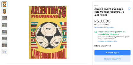 Tem álbum da Copa em casa? Ele pode valer até R$ 36 mil