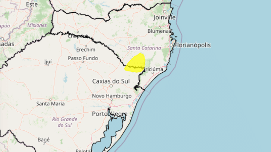 SC e RS podem ter neve nesta terça-feira (28)