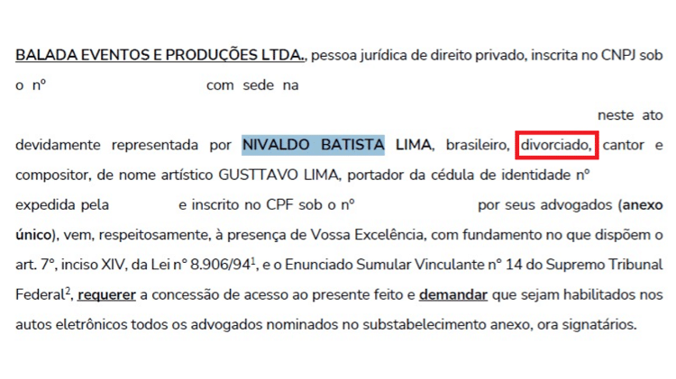 Gusttavo Lima ainda é divorciado no papel