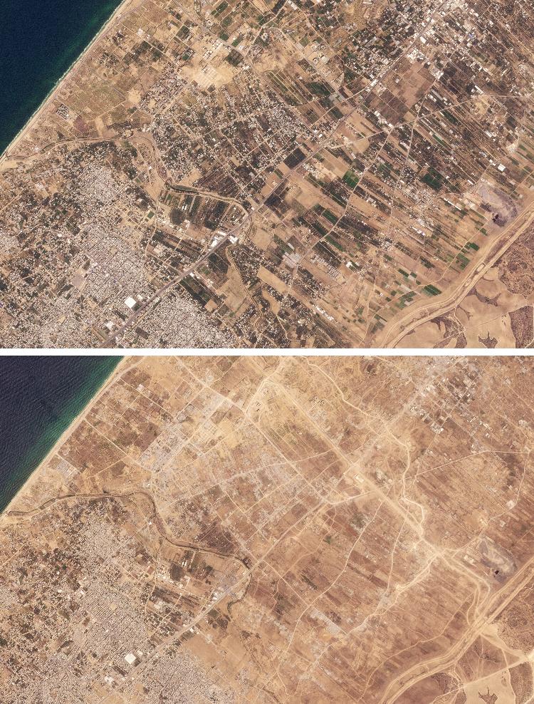 Faixa de Gaza comparação