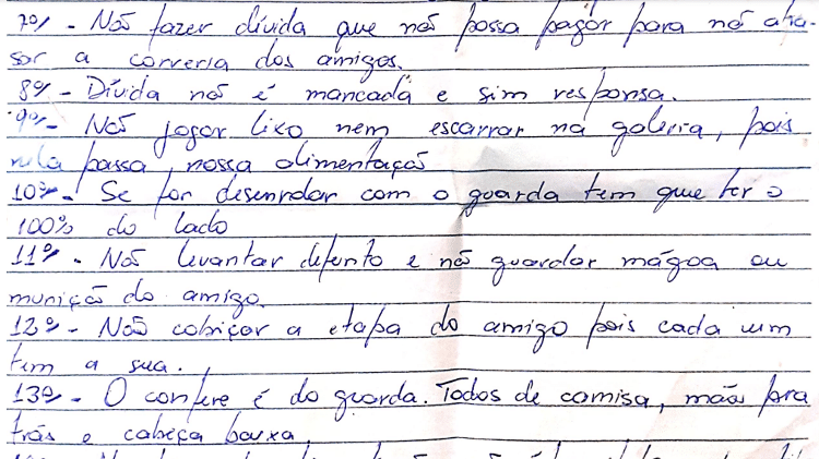 Estatuto do Povo de Israel também orienta conduta para lidar com dívidas, com os policiais penais e fala até sobre o manuseio do lixo