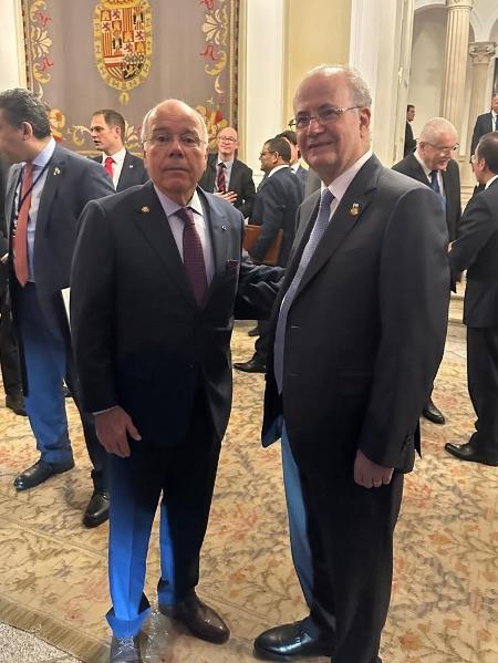 Ministro Mauro Vieira encontrou-se com o primeiro-ministro da Palestina, Mohammad Mustafa Ministro Mauro Vieira encontrou-se com o primeiro-ministro da Palestina, Mohammad Mustafa