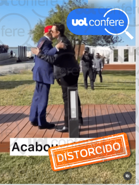 16.jun.2025 - Posts usam vídeo antigo para insinuar que Trump e Musk fizeram as pazes 16.jun.2025 - Posts usam vídeo antigo para insinuar que Trump e Musk fizeram as pazes