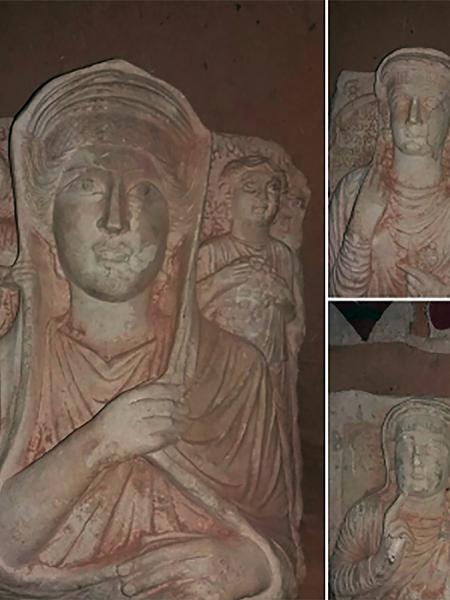 Busto roubado da cidade de Palmira, na Síria, e colocado à venda no Facebook - Amr Al-Azm/The New York Times