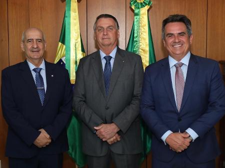Luiz Eduardo Ramos, Jair Bolsonaro e Ciro Nogueira - reprodução/redes sociais