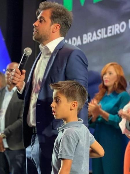 31.jul.2022 - Pablo Marçal (Pros) lança candidatura a presidente da República durante convenção partidária em Brasília - Reprodução/Instagram/Pablo Marçal