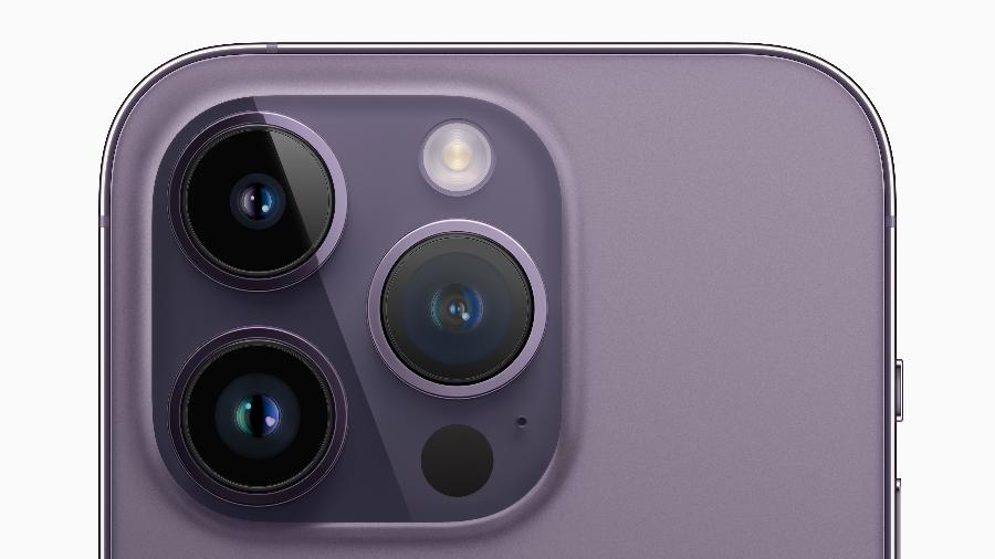 Câmeras do iPhone 14 Pro Max: um dos grandes trunfos do novo modelo - Divulgação/Apple