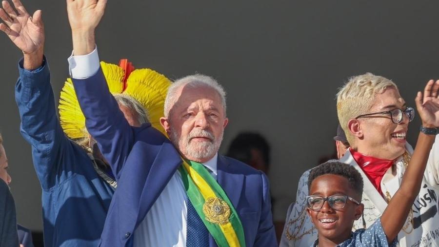 Presidente Lula durante cerimônia de posse - 1.jan.2023 - Divulgação/PT