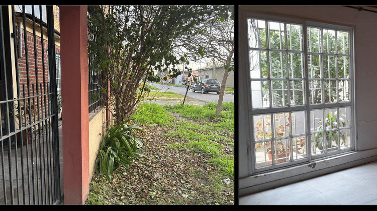 Fachada e sala da casa alugada por Fátima Pleti em La Plata Fachada e sala da casa alugada por Fátima Pleti em La Plata
