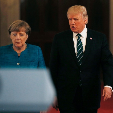 17.mar.2017 - A primeira-ministra da Alemanha, Angela Merkel, recusou o convite do presidente dos Estados Unidos, Donald Trump, para participar da cúpula do G7 - Jim Bourg/Reuters