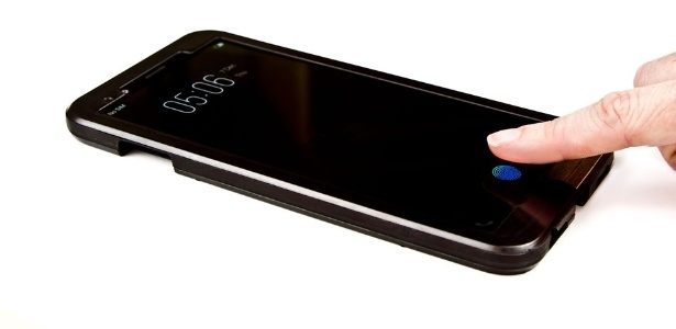 Sensor de biometria da Synaptics oferece o mesmo tipo de autenticação dos celulares com a vantagem de ficar sob a tela - Divulgação