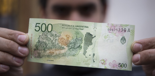 Nota de 500 pesos argentinos - Martín Zabala/Xinhua