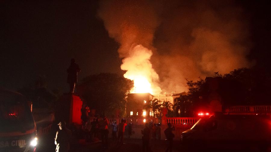 Museu Nacional, destruído por incêndio no início do ano, foi tema do vestibular da Fuvest - IDE GOMES/FRAMEPHOTO/ESTADÃO CONTEÚDO