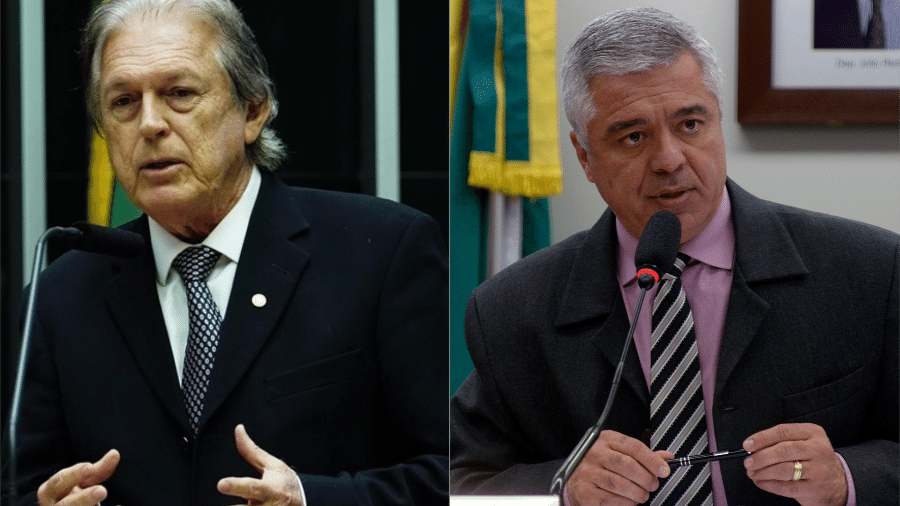 Luciano Bivar (PSL-PE), à esquerda, e Major Olímpio (PSL-SP), à direita, estão entre os congressistas mais experientes do partido de Jair Bolsonaro - Acervo Câmara dos Deputados